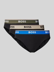 Slip mit elastischem Label-Bund im Modell 'Power' 3er-Pack von BOSS Schwarz - 4