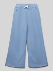 Wide Leg Sweatpants mit Logo-Stitching von Polo Ralph Lauren Teens Blau - 27