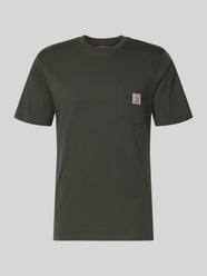 Regular Fit T-shirt met logo-patch van Carhartt Work In Progress Beige - 47