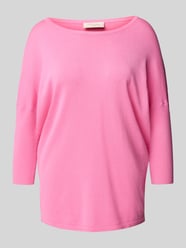 Gebreid shirt van viscosemix met ronde hals, model 'JONE' van FREE/QUENT - 35