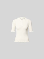 Slim Fit Poloshirt in Strick-Optik von Victoria Beckham - 26
