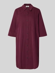 Midi-jurk met corduroy structuur van s.Oliver RED LABEL Bordeaux - 45