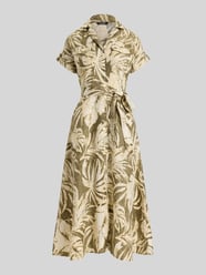 Kleid aus reinem Leinen mit Bindegürtel von Lauren Ralph Lauren - 39