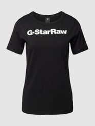 T-Shirt mit Label-Print von G-Star Raw Schwarz - 15