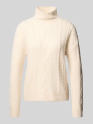 Pullover van kasjmier met kabelpatroon van Christian Berg Woman - 38