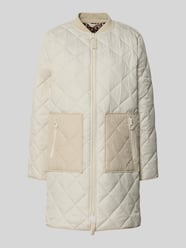 Relaxed Fit Steppmantel mit Stehkragen von Christian Berg Woman Selection Beige - 3
