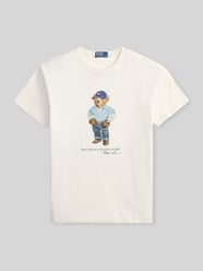 męski t-shirt w kroju regular fit z czystej bawełny z nadruk polo bear od Polo Ralph Lauren - 12