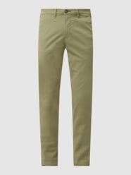 Slim Fit Chino mit Stretch-Anteil Modell 'Miles' von Selected Homme Grün - 19