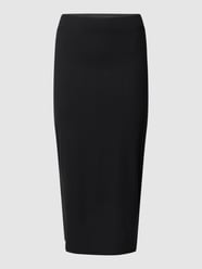 Midirok met structuurmotief, model 'KYLIE' van Pieces Grijs / zwart - 43
