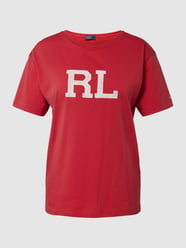 T-Shirt mit Label-Print von Polo Ralph Lauren Rot - 22