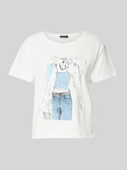 T-Shirt mit Motiv-Print von monari - 6