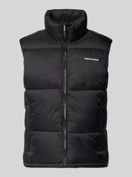 Bodywarmer met opstaande kraag en labelstitching, model 'LANDIN' van Pegador - 22