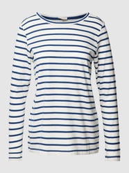 Shirt met lange mouwen met streepmotief van s.Oliver RED LABEL Blauw / turquoise - 48