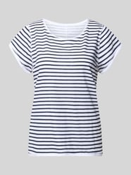 T-Shirt mit Streifenmuster und Rundhalsausschnitt von Christian Berg Woman - 15