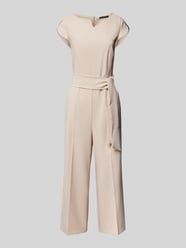 Jumpsuit met strikceintuur van Betty Barclay Beige - 2