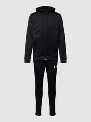 Sweatjack met logodetail, model 'Fleece' van Under Armour Zwart - 39