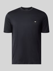 T-Shirt aus Lyocell-Mix mit Label-Stitching von Emporio Armani - 28