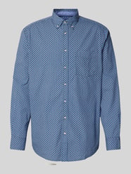 Regular Fit Freizeithemd mit Button-Down-Kragen von Christian Berg Men Blau - 18