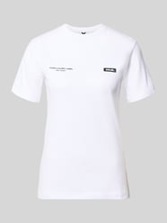 t-shirt z nadrukiem z logo i naszywką z logo od Karo Kauer - 5