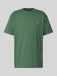 T-shirt met labelstitching, model 'SCRIPT' van Carhartt Work In Progress Groen - 33