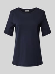 T-Shirt mit Rundhalsausschnitt von MAERZ Muenchen Blau - 25