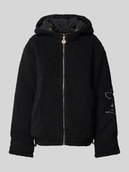 Fleecejacke mit Label-Stitching von LIU JO SPORT Schwarz - 41