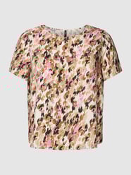 PLUS SIZE Blusenshirt mit Animal-Print Modell 'EASY' von Vero Moda Curve Beige - 5