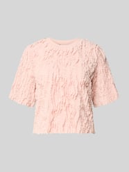 T-Shirt mit Rüschenbesatz von Jake*s Collection Pink - 20