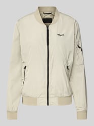 Bomberjacke mit Label-Print Modell 'CEND' von khujo Beige - 39