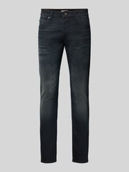 Jeansy o kroju slim fit z efektem znoszenia model ‘GLENN’ od JACK & JONES - 21