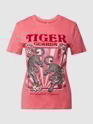 T-shirt met motiefprint, model 'LENNI' van Only Roze - 38