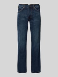 Straight Fit Jeans mit Label-Patch Modell 'TRAMPER' von Mustang Blau - 23