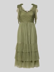 Sukienka koktajlowa z tiulu w fasonie warstwowym od Lace & Beads - 23