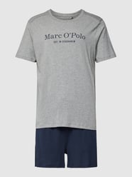 Pyjama met labelprint, model 'Relax MIX N MATCH' van Marc O'Polo Grijs - 7