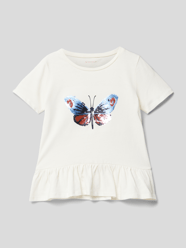 T-shirt met pailletten van Tom Tailor Wit - 24