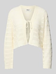 Regular fit cardigan met ajourpatroon, model 'LYKKE' van Only - 10