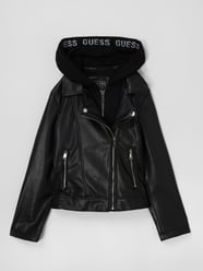 Jacke in Leder-Optik von Guess Schwarz - 39