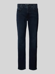 Straight Fit Jeans im 5-Pocket-Design Modell 'Arne' von MAC Blau - 26