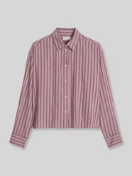 Cropped Langarmbluse mit überschnittenen Schultern von Marc O'Polo Pink - 47
