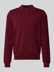 Koszulka polo o kroju relaxed fit z dodatkiem wełny model 'KN_Momentum-X PL' od BOSS Green - 6