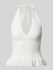 Neckholder-Blusentop mit V-Ausschnitt von Gina Tricot - 37