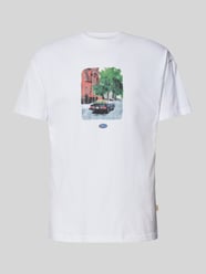 T-Shirt mit Label-Print von BLKVIS Weiß - 29