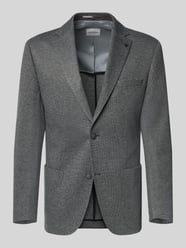 Marynarka o kroju slim fit z dodatkiem wiskozy i kołnierzem z połami od ROY ROBSON - 21