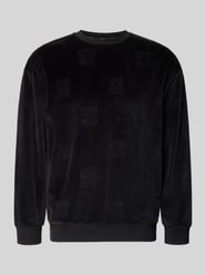 Sweatshirt mit samtiger Oberfläche von HUGO - 43