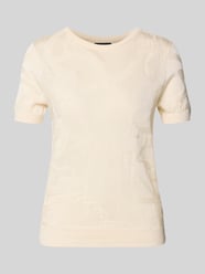 T-shirt met geribde boorden Model 'EYELAH' van Lauren Ralph Lauren Beige - 13