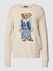 Sneakersy z nadrukiem z motywem od Polo Ralph Lauren Biały - 20
