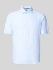 Slim Fit Freizeithemd aus Leinen-Mix von Jake*s - 22