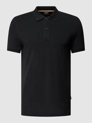 Poloshirt im unifarbenen Design Modell 'Petter-P' von Strellson Schwarz - 1