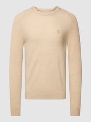 Strickpullover mit Label-Stitching von MCNEAL Weiß - 27