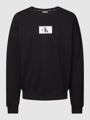 Sweatshirt mit Label-Print von Calvin Klein Underwear Schwarz - 35